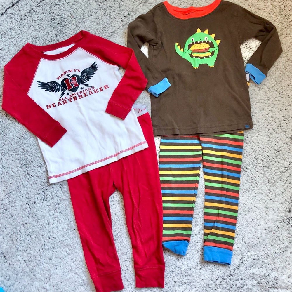 Heartbreaker and Monster pajamas
